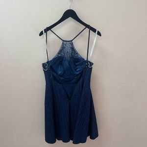 Size 0 Blue Formal Dress